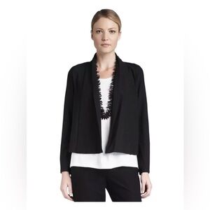 NWT Eileen Fisher Stretch Crepe Short Jacket in Graphite Size 1X